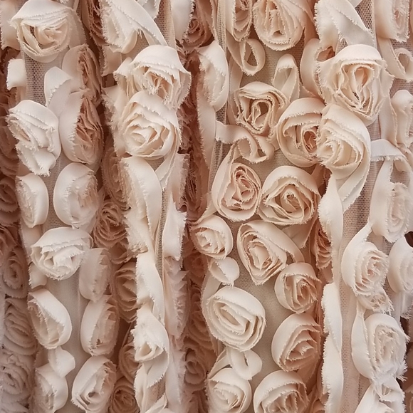 Ark & Co Sz L Peach Rose Dress VGUC - Picture 3 of 7